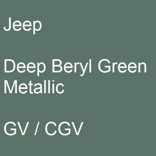 Jeep, Deep Beryl Green Metallic, GV / CGV.